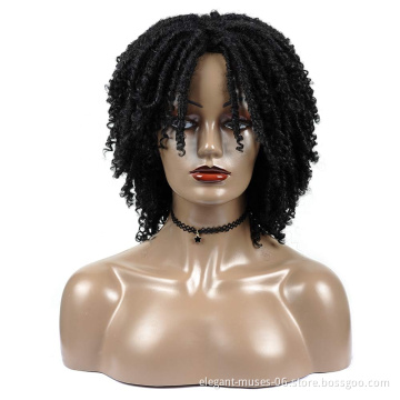 Wholesale Braided Wigs High Quality Ombre Colours Natural Women Black Wig Vendor Ombre Fiber Synthetic Braid Hair Wigs